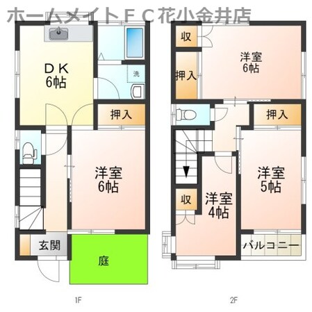 芝久保町貸家の物件間取画像